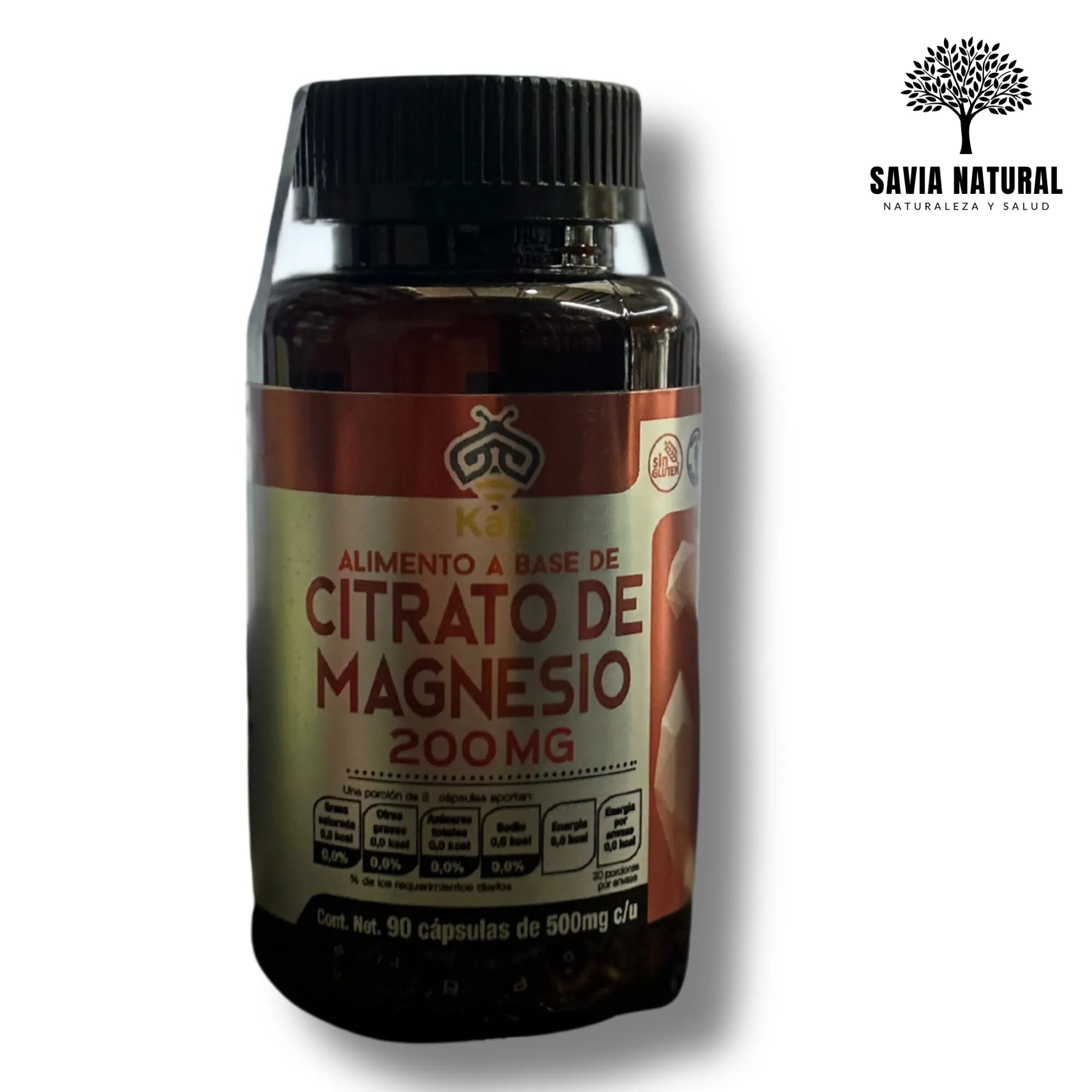 Citrato de Magnesio 200 mg – Relajación Muscular, Sueño Profundo y Estrés Bajo