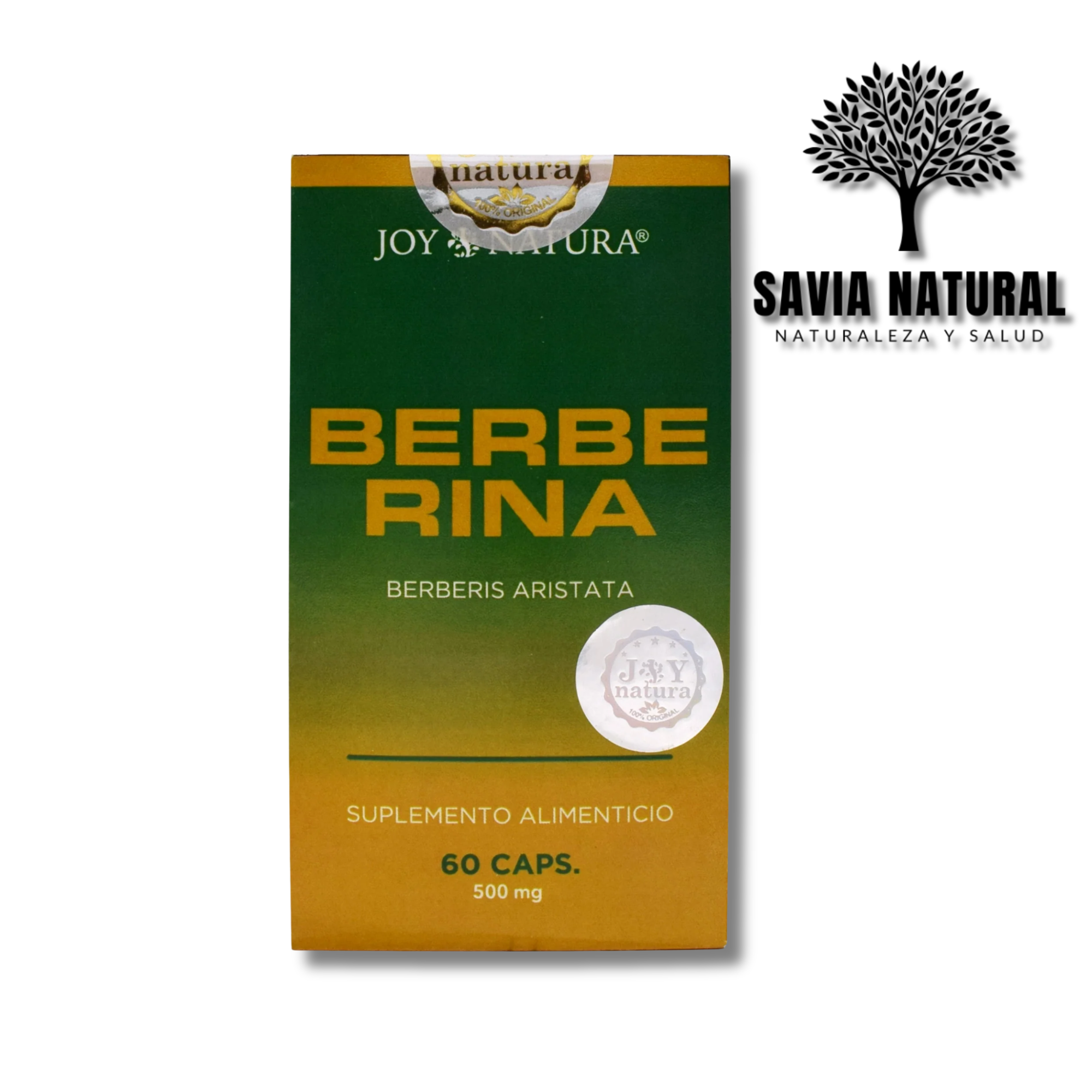 Berberina en Cápsulas – 60 pzas | Control de Glucosa y Salud Metabólica
