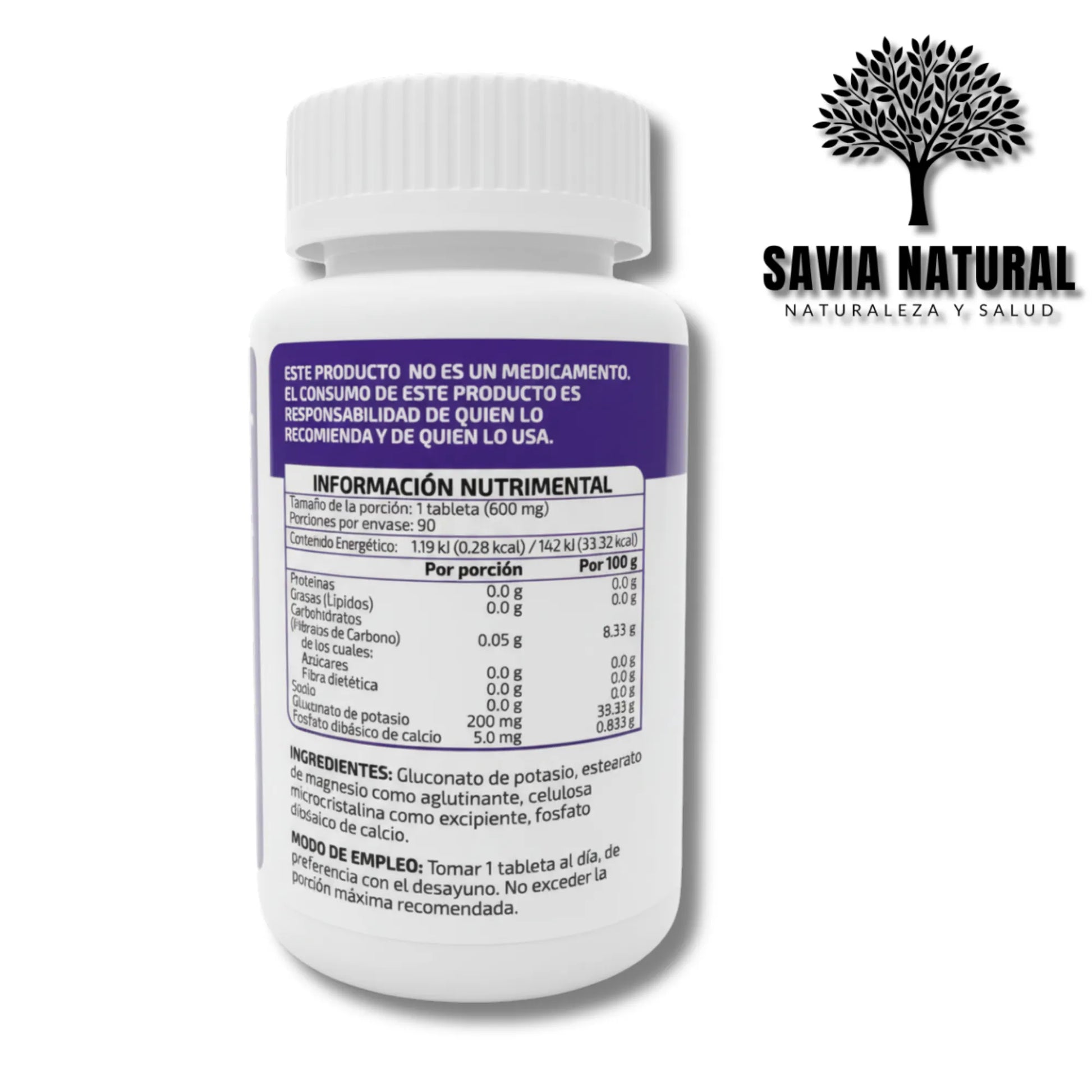 Potasio Natural para Calambres, Presión Arterial y Equilibrio Electrolítico