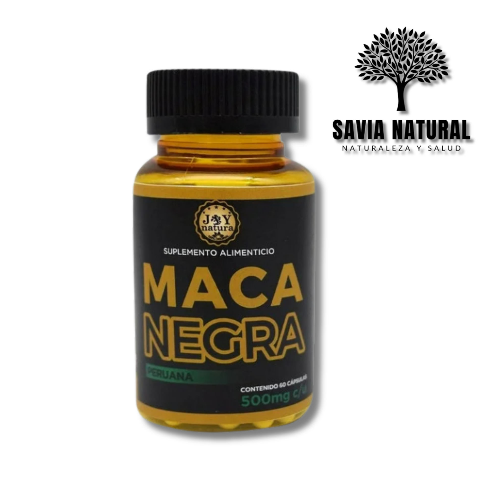 Maca Negra en Cápsulas – 90 pzas | Energía, Rendimiento y Vitalidad Natural