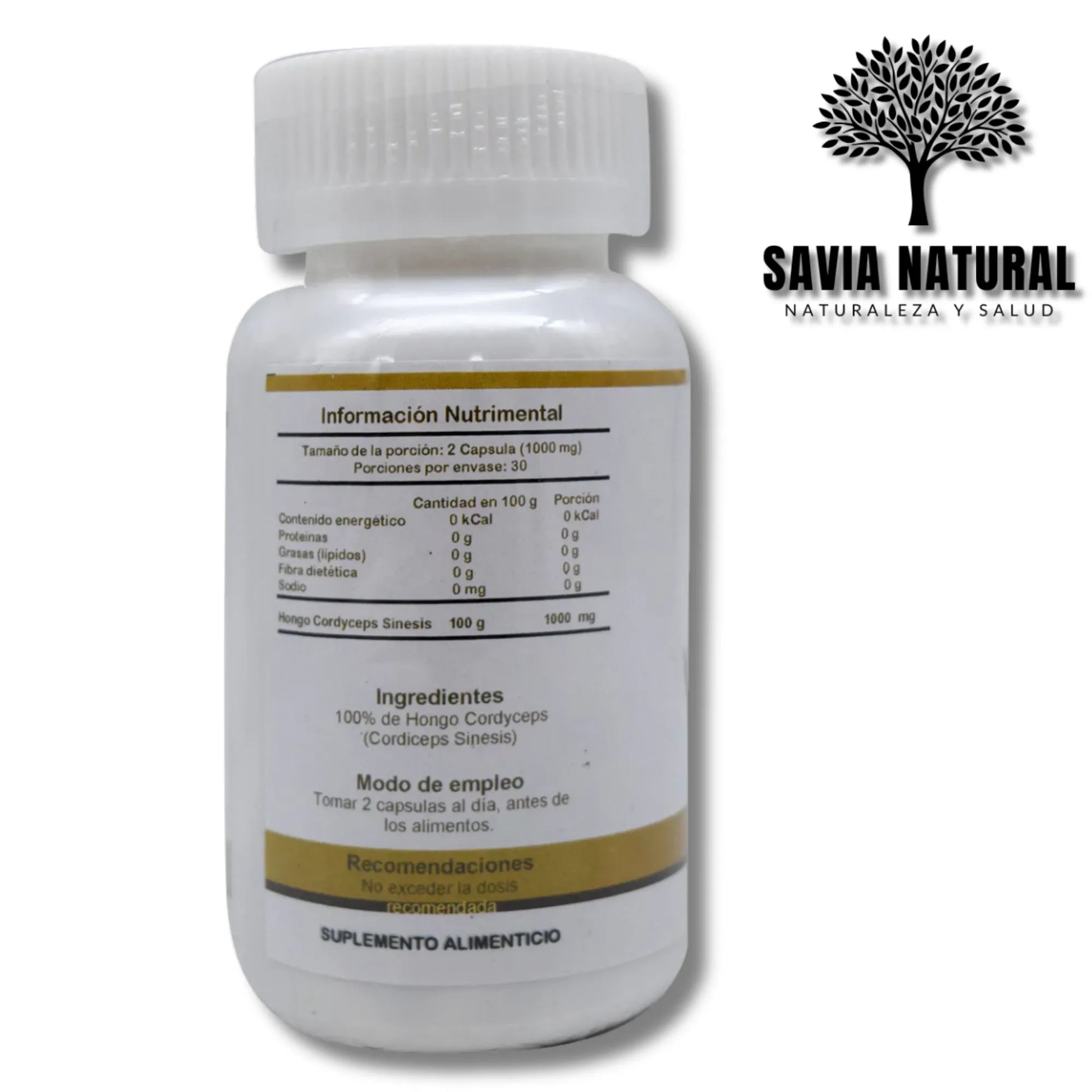 Cordyceps en Cápsulas – 60 pzas | Energía, Resistencia y Apoyo Inmune