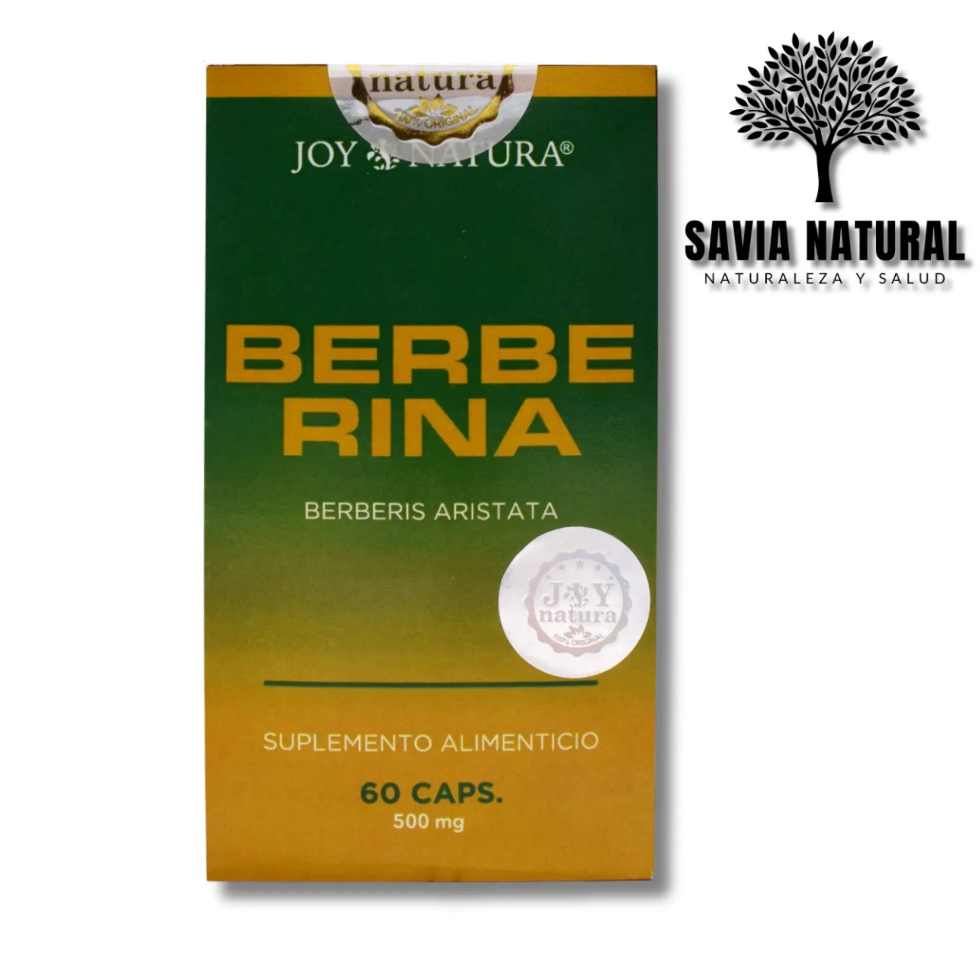 Berberina en Cápsulas – 60 pzas | Control de Glucosa y Salud Metabólica