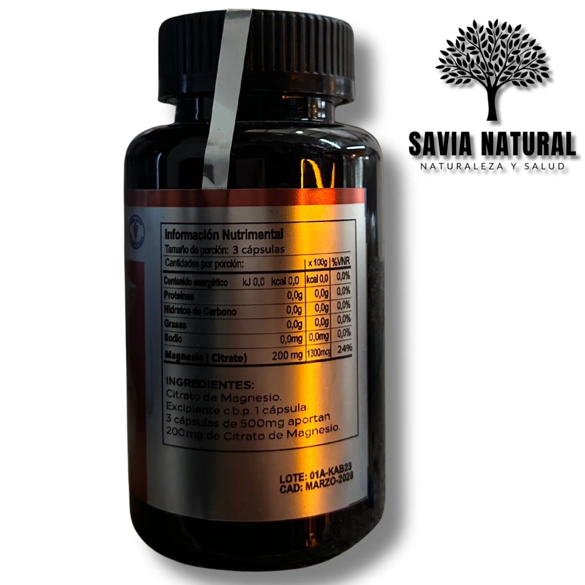 Citrato de Magnesio 200 mg – Relajación Muscular, Sueño Profundo y Estrés Bajo