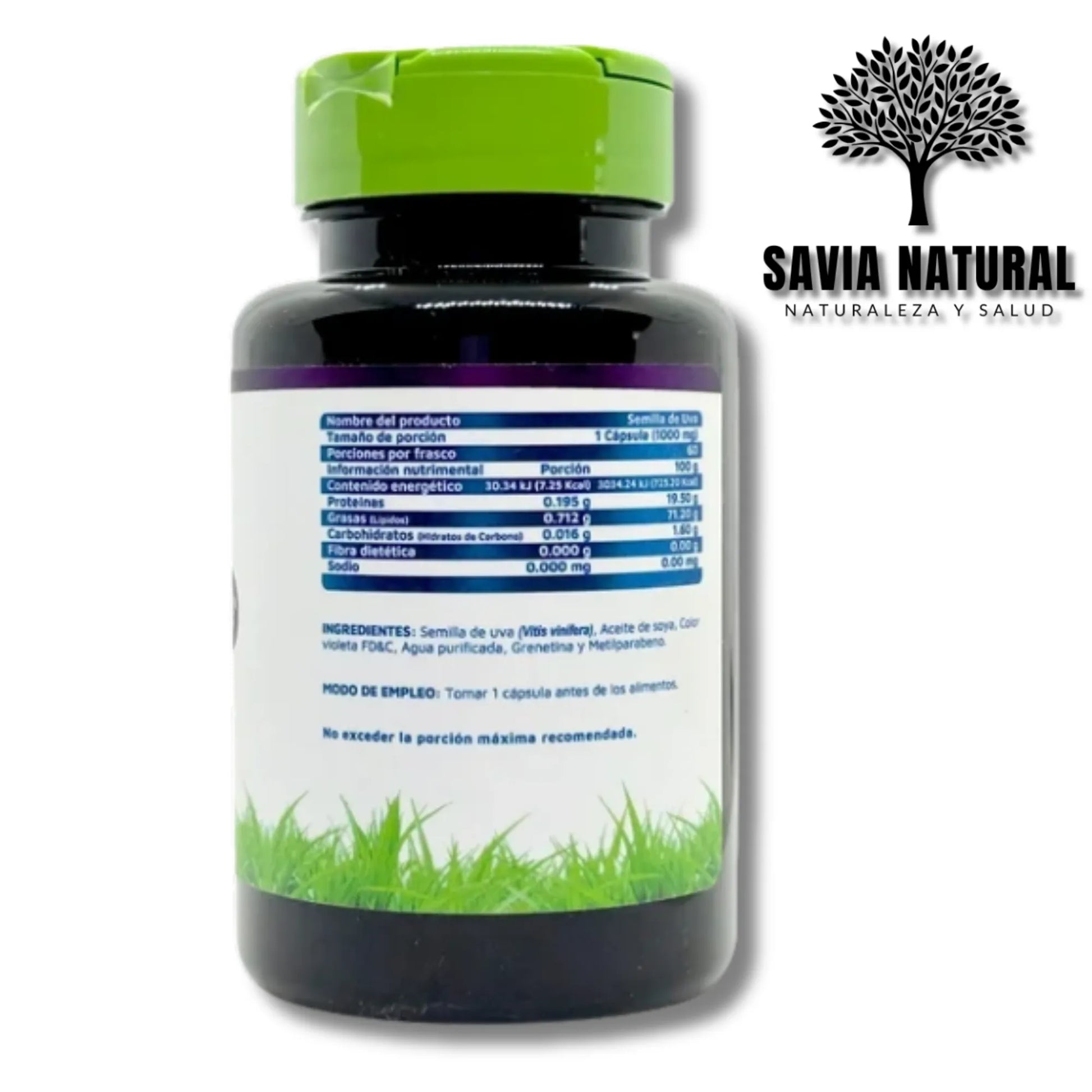 Semilla de Uva 60 cápsulas | Antioxidante natural y bienestar premium