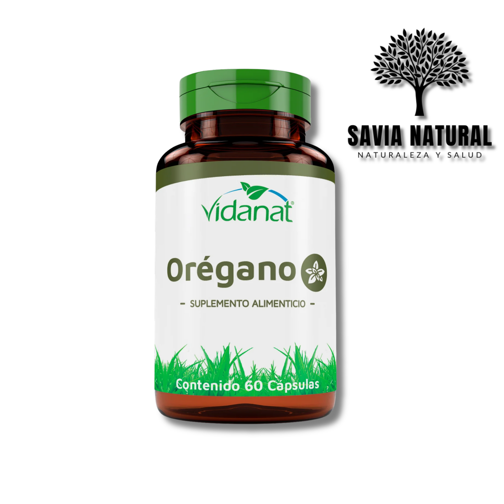 Orégano en Cápsulas – 60 pzas | Suplemento Natural Antibacterial