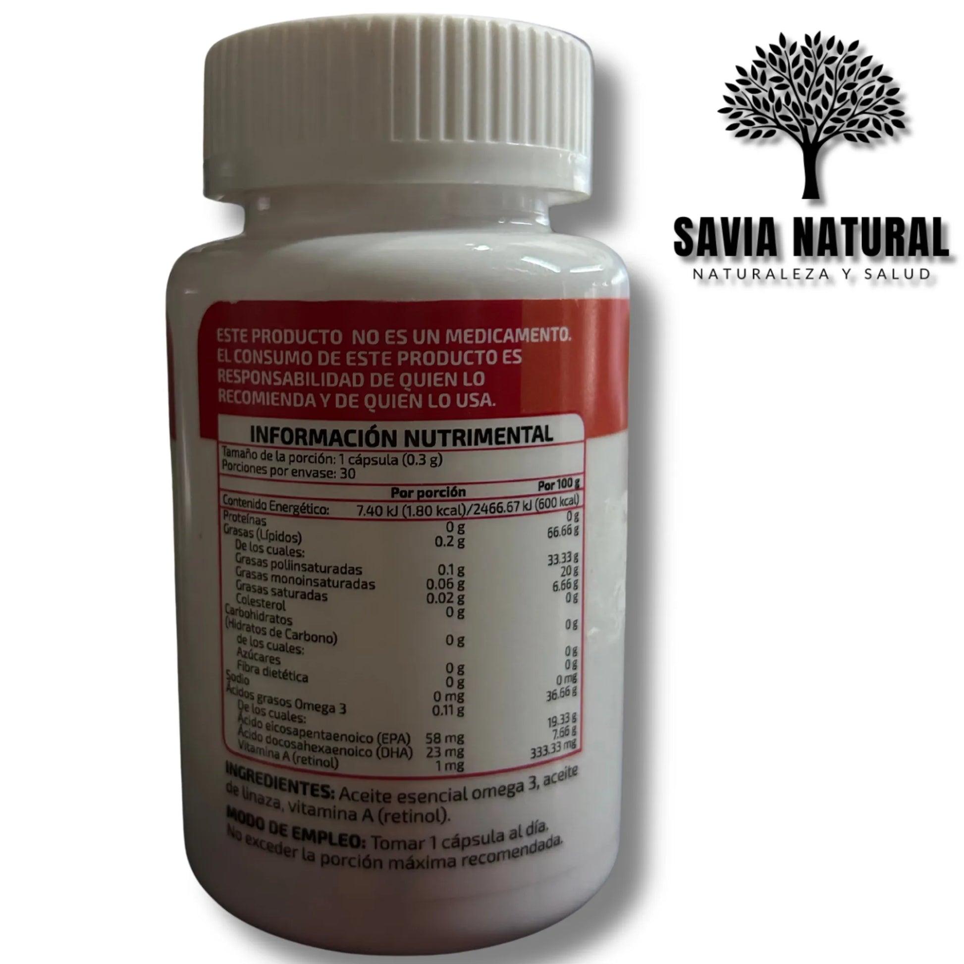 Vitamina A 300 mg 30 cápsulas | Salud visual, piel y defensas
