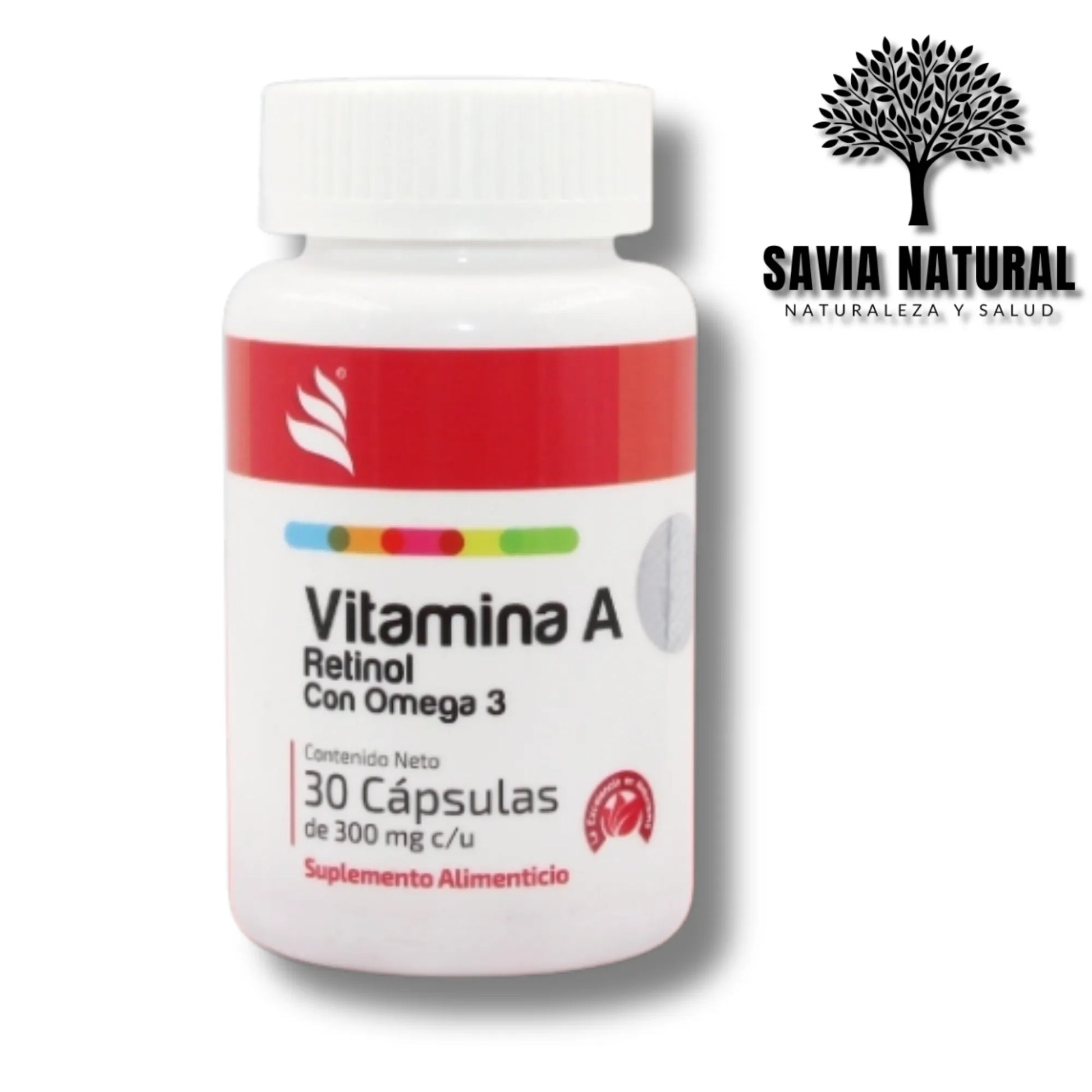 Vitamina A 300 mg 30 cápsulas | Salud visual, piel y defensas