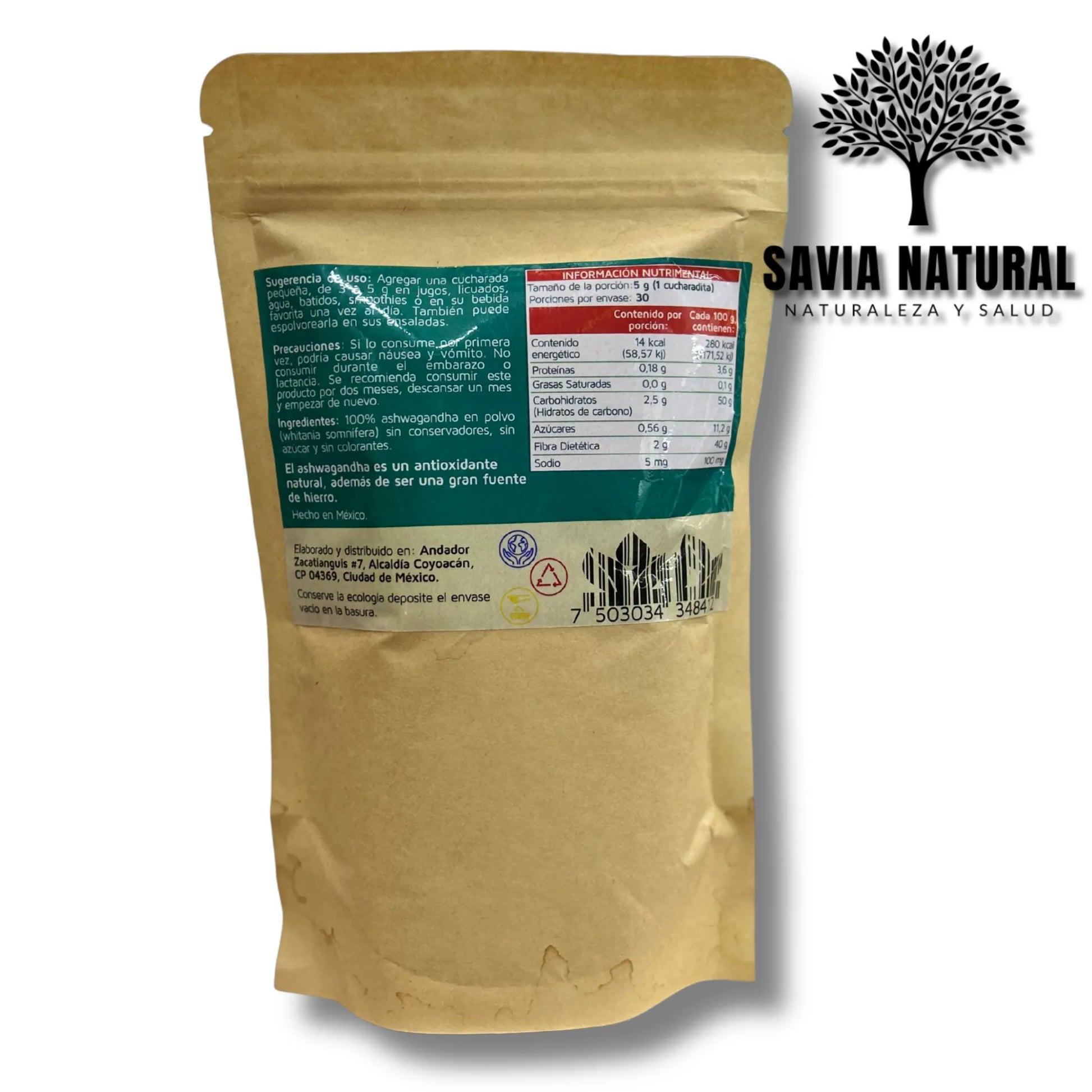 Ashwagandha en Polvo – 150 g | Adaptógeno Natural para Estrés y Energía