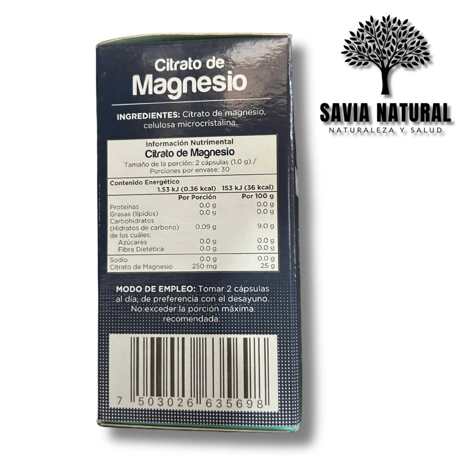 Citrato de Magnesio Natural – Estrés, Sueño, Músculos y Digestión