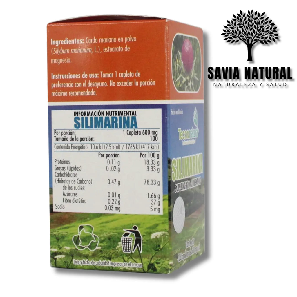 Silimarina Natural – Hígado Limpio, Digestión Ligera y Detox Profundo