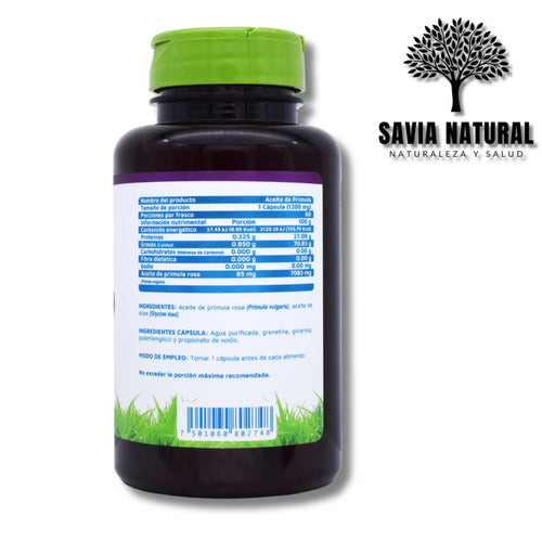 Aceite de Prímula en Cápsulas – Equilibrio Hormonal, Piel y Bienestar Femenino