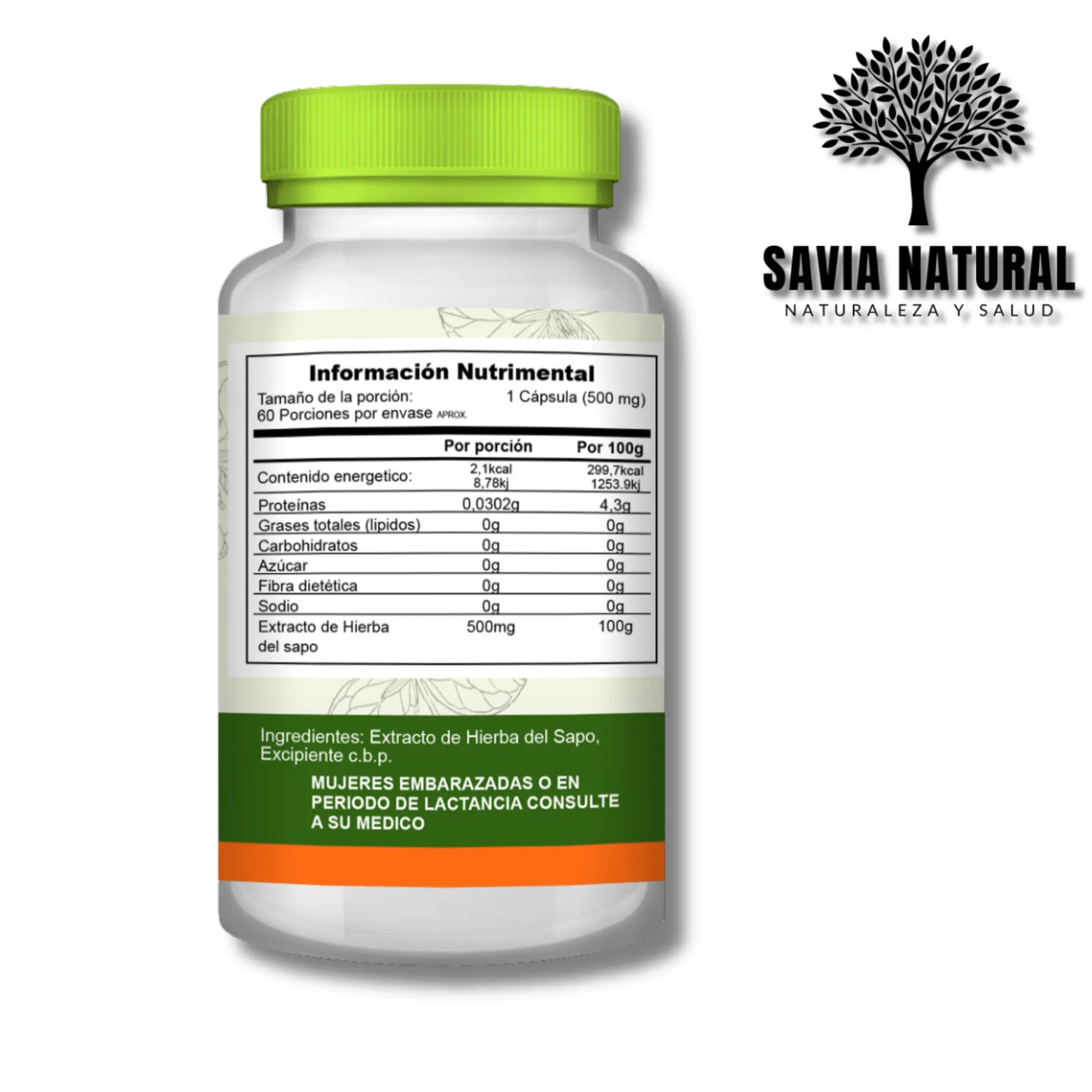 Hierba del Sapo en Cápsulas – Colesterol, Limpieza Arterial y Detox Hepático