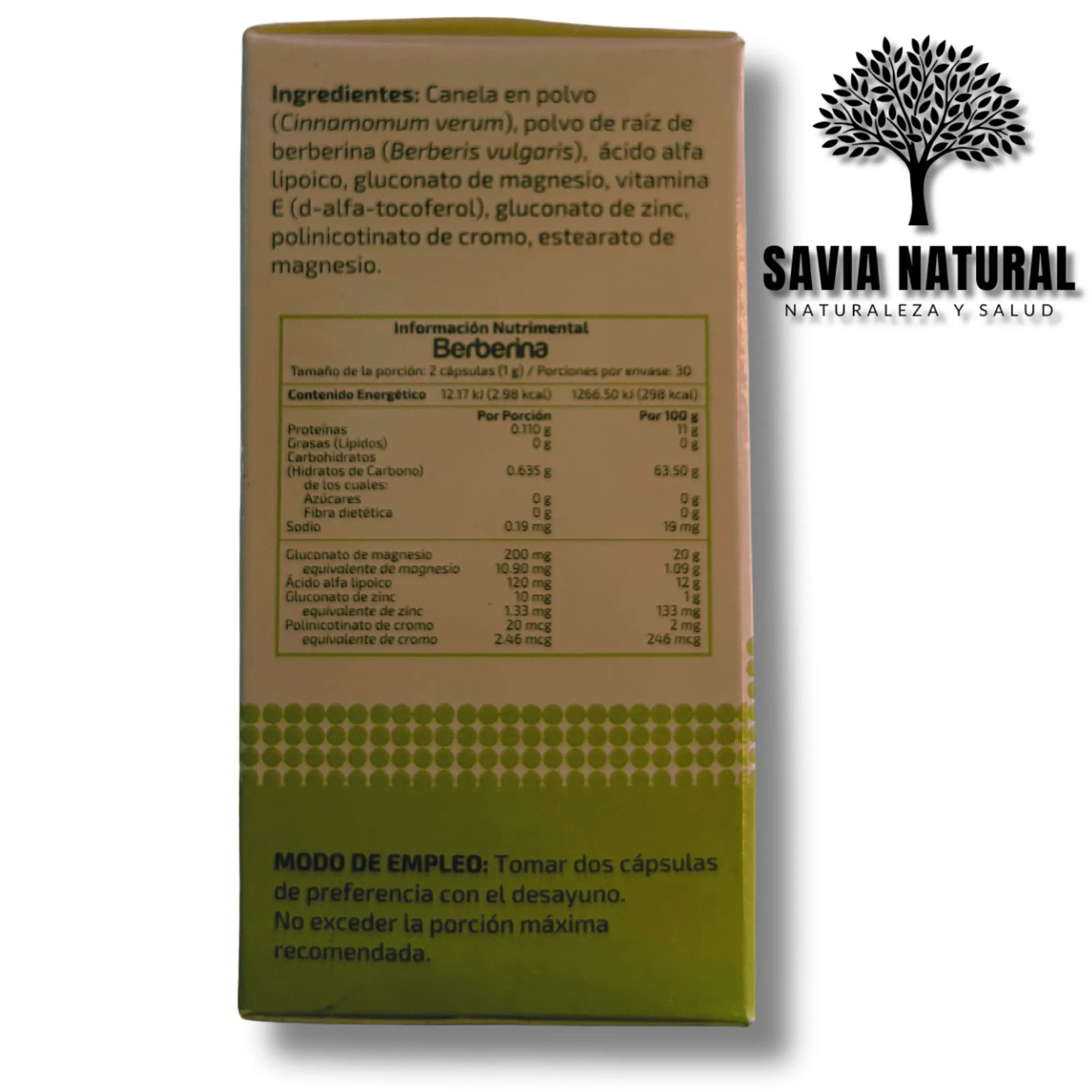 Berberina Natural – Control de Glucosa, Peso Saludable y Microbiota