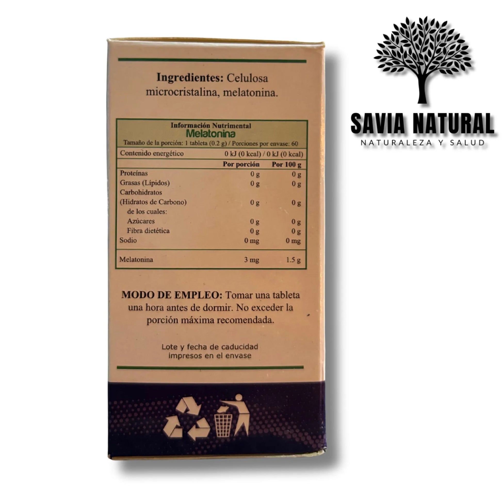 Melatonina Natural – Sueño Profundo, Jet Lag y Ritmo Circadiano