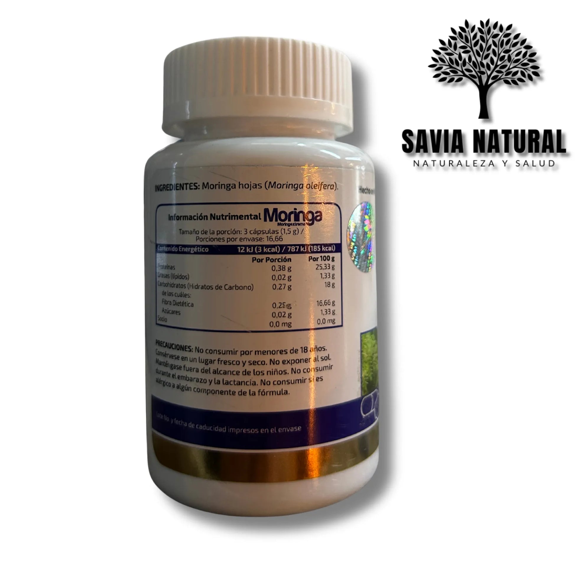 Moringa Orgánica en Cápsulas – Energía Limpia, Detox y Defensas