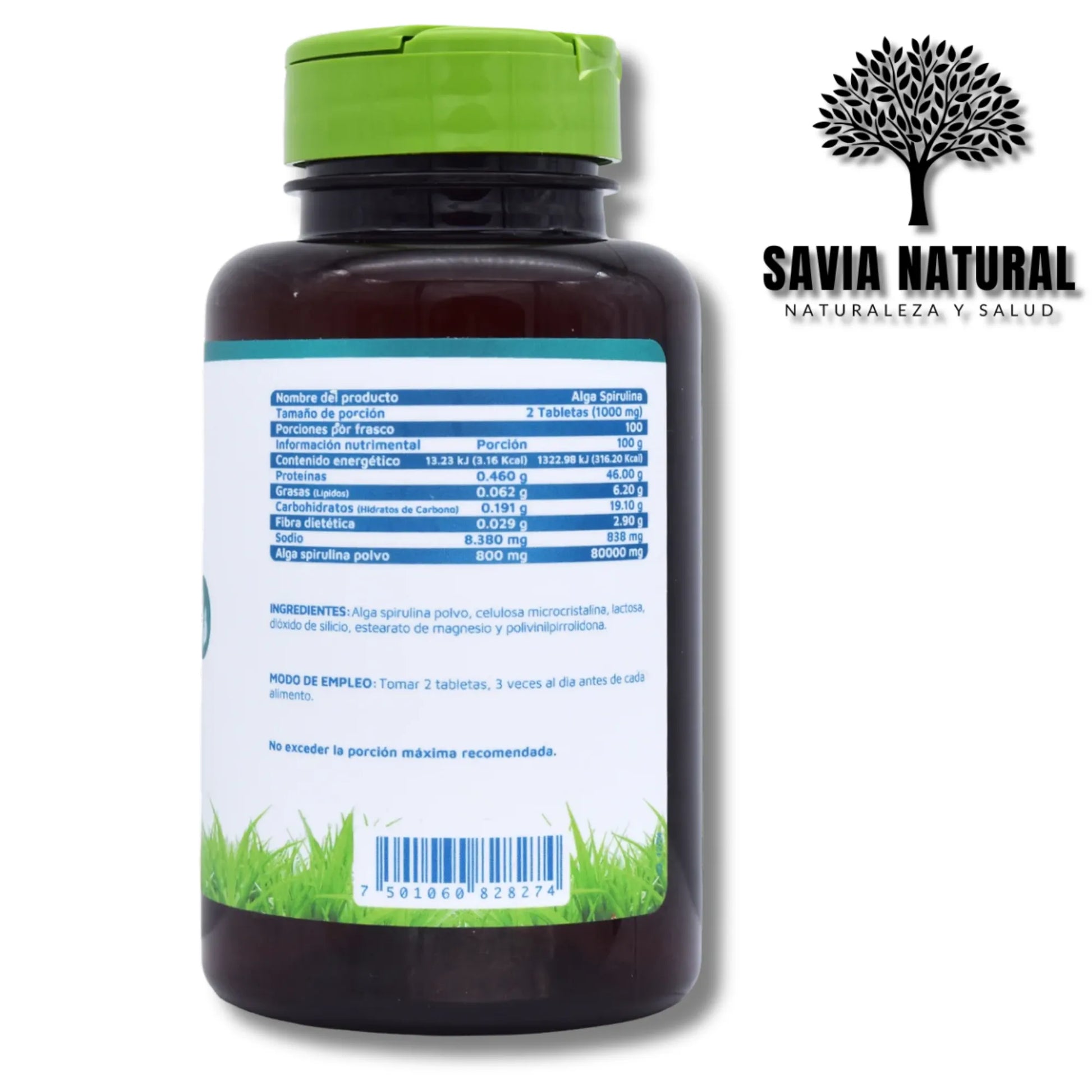 Spirulina Orgánica en Cápsulas – Energía Verde, Detox y Defensas