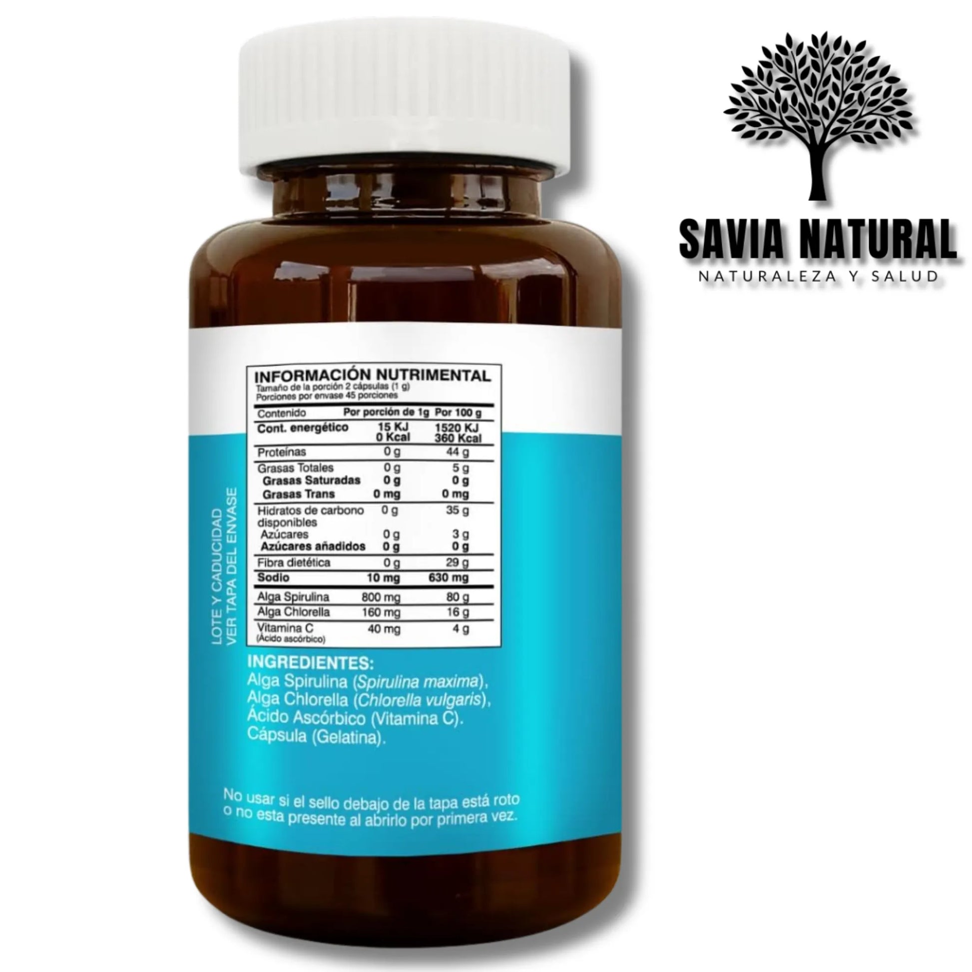 Spirulina Premium en Cápsulas – Energía Verde, Detox y Defensas