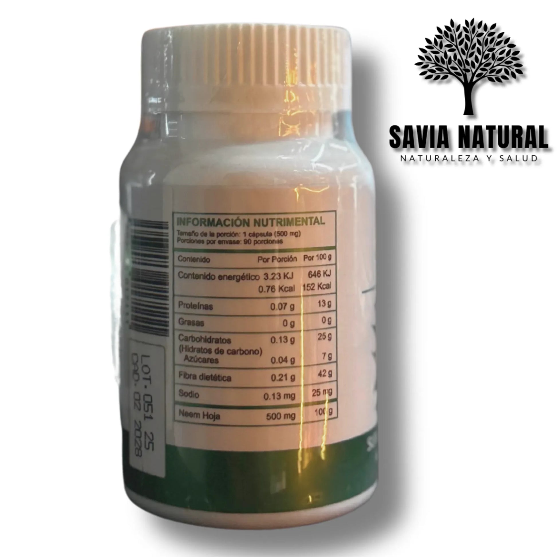 Neem Orgánico en Cápsulas – Purificación, Defensas y Piel Clara